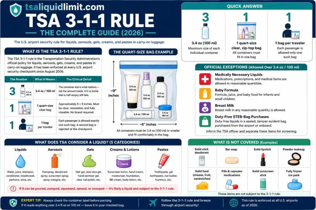 TSA 3-1-1 Rule