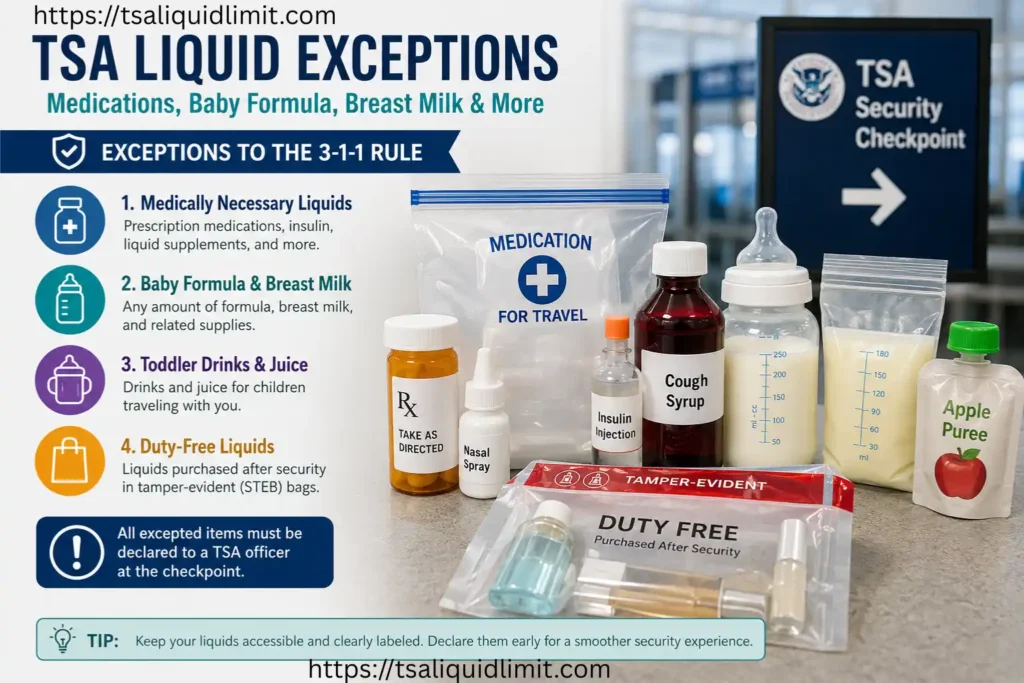 TSA Liquid Exceptions