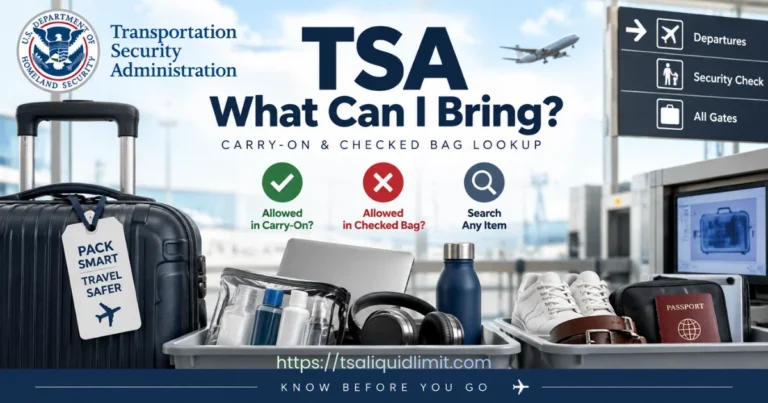 TSA What Can I Bring